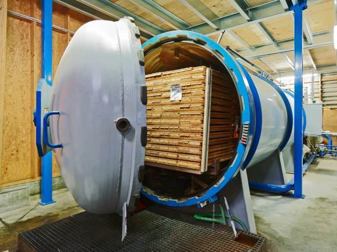 Autoclave pour traitement ignifuge du bois – procédé Flame Delay PT